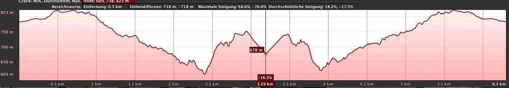 Höhenprofil der Wanderung Fortaleza de Masca