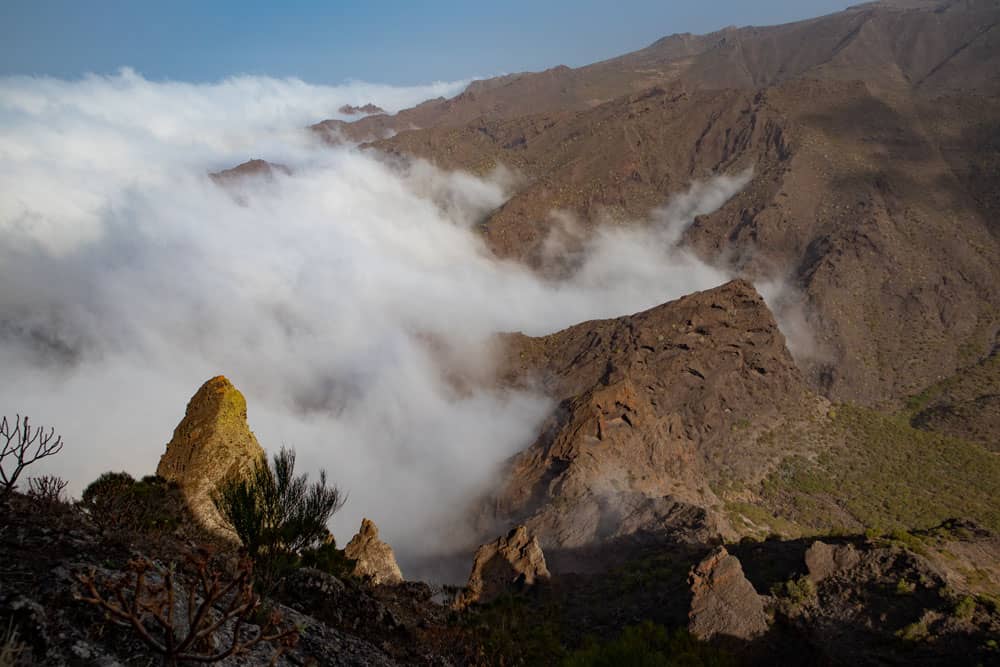 Nubes sobre el Barranco Los Carrizales