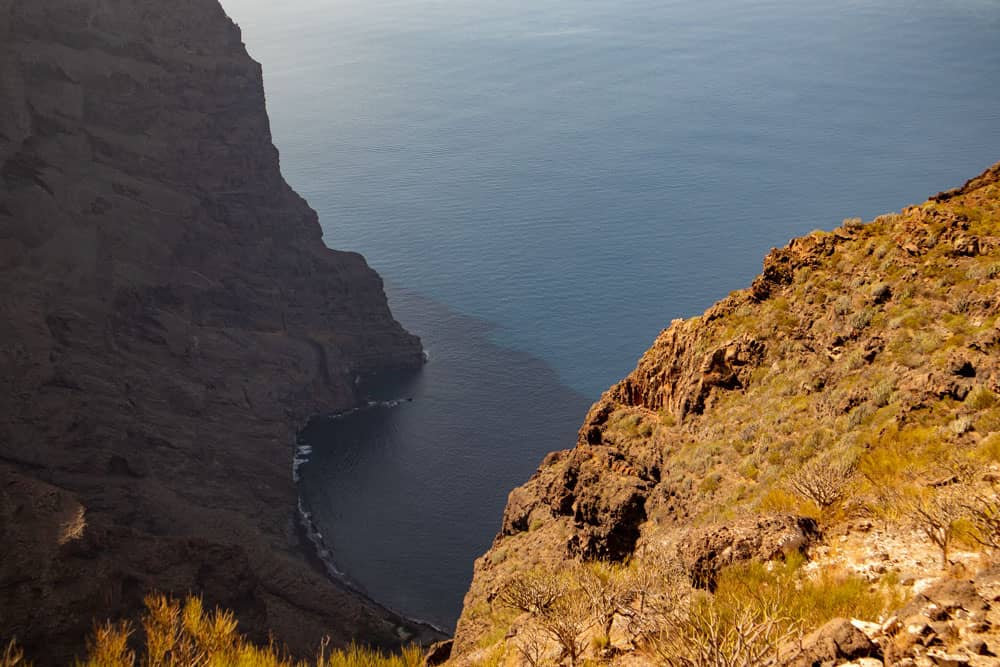 Fortaleza de Masca - Vista hacia el sur de la bahía de Masca