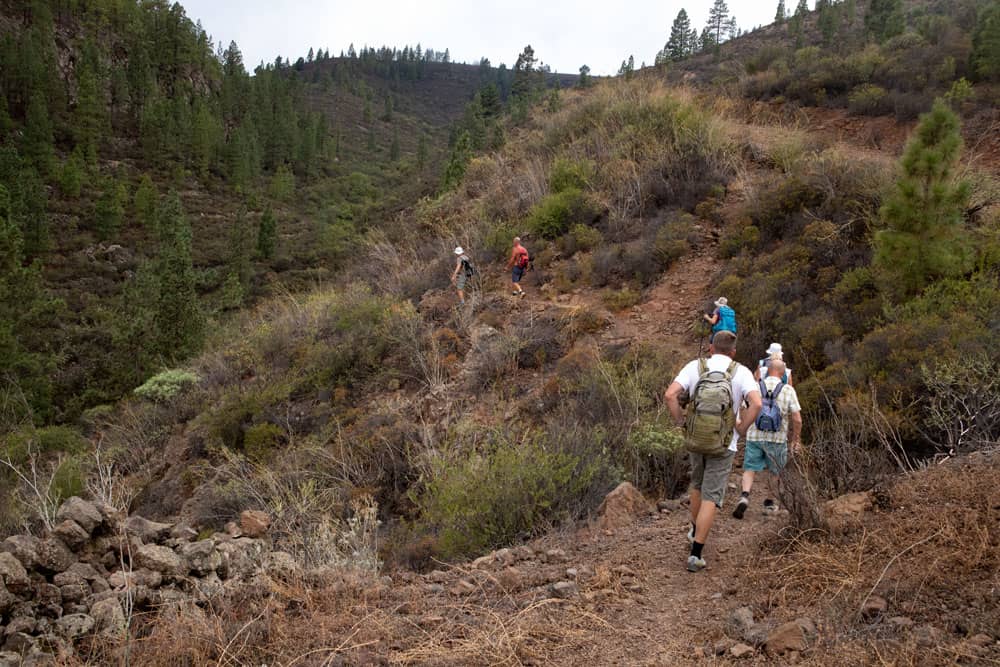 Ruta de senderismo hacia el Barranco