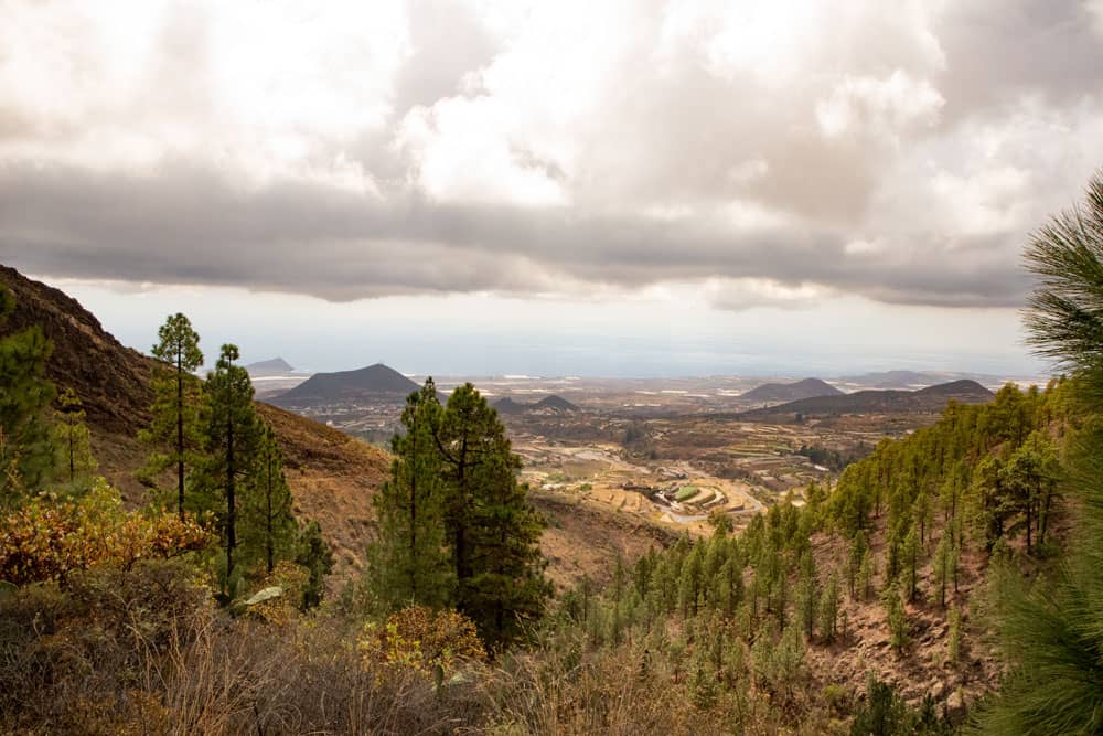 Vista de la costa sureste de Tenerife