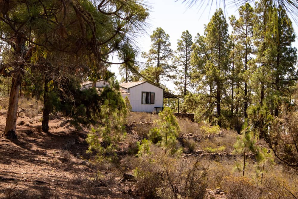 Casa abandonada en el bosque sobre Acojeja