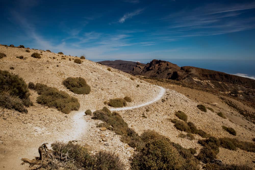 Wanderweg auf der Rückseite des Bergmassivs - Guajara 2