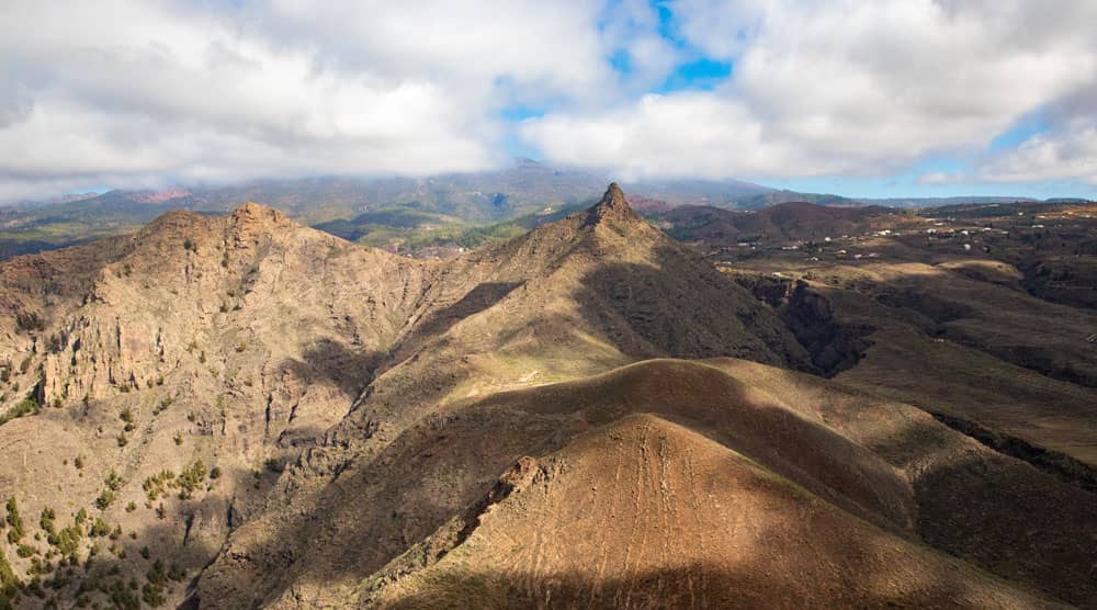 Vista desde el Conde al Roque Imoque y al Roque de los Brezos