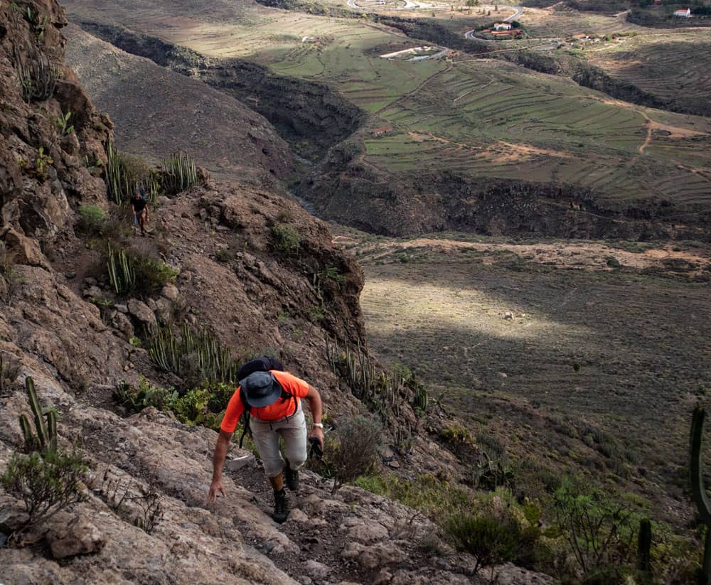 Ruta de senderismo por las rocas