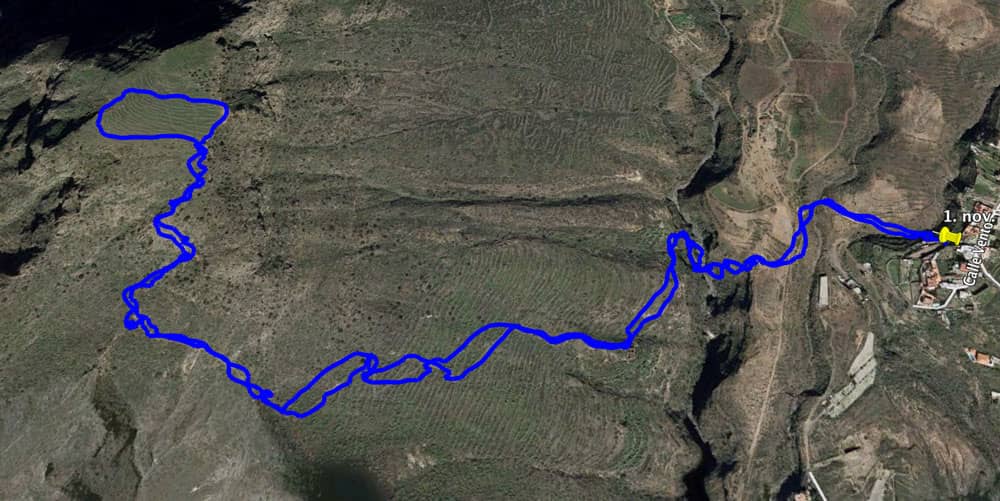 Ruta de senderismo desde Arona hasta el Conde con el mismo recorrido de vuelta