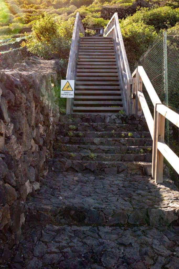 Wanderweg Holzbrücke bei El Guincho