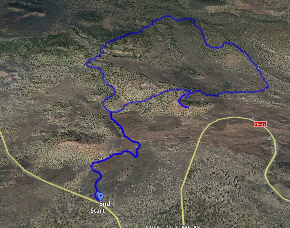 Ruta de senderismo circular Montaña de las Cuevitas