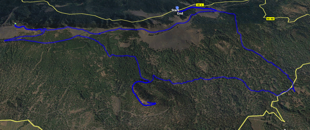 Track der Wanderung Mercandel - Malpaso