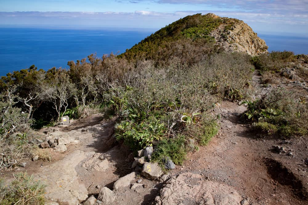 Abzweig Wanderweg zum Leuchtturm (links)