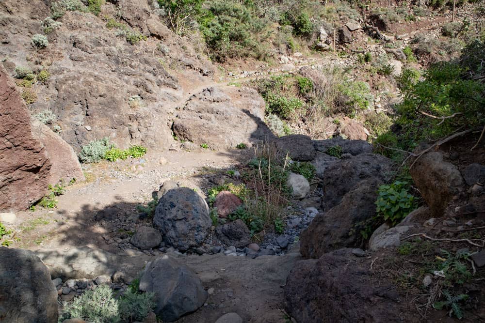 Querung Barranco de Chamorga