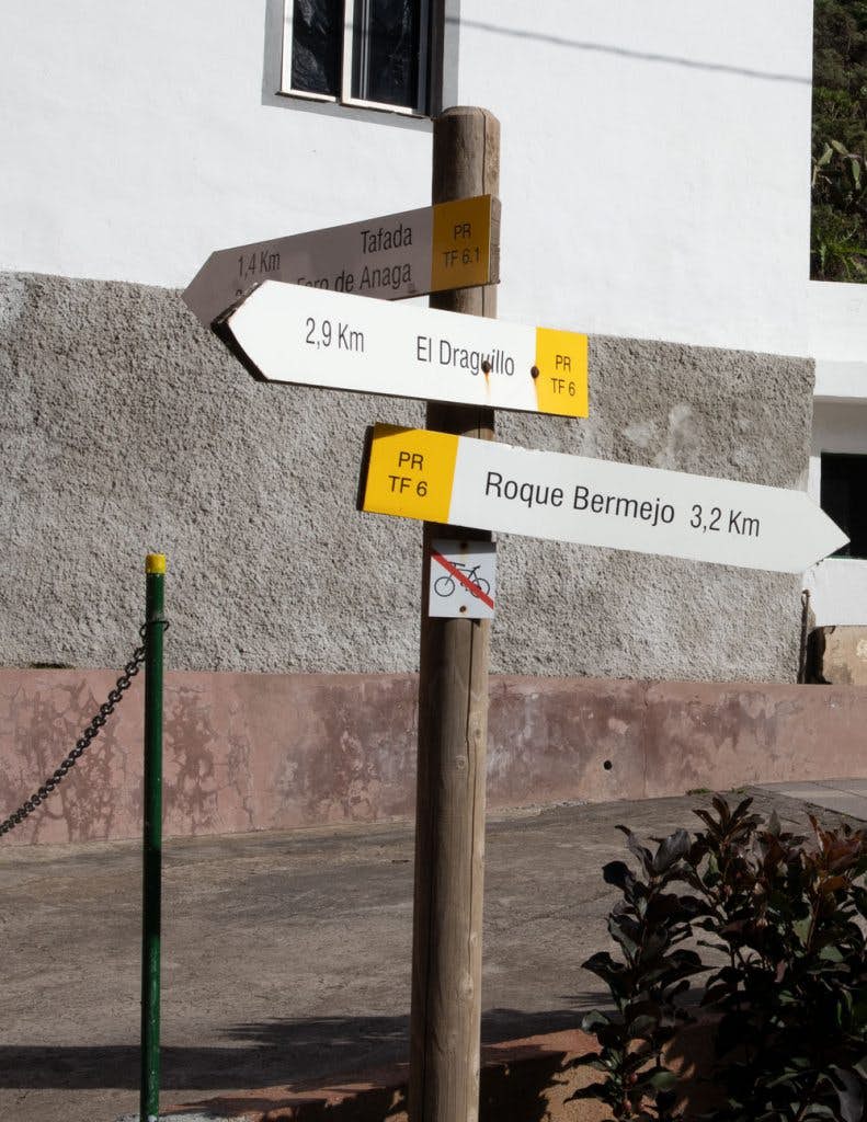 Ruta de senderismo PR TF 6 al Roque Bermejo