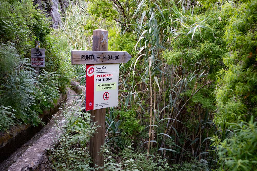 Abzweig Wanderweg 2. Kanal