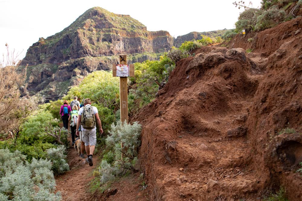 Abzweig Wanderweg Cruz Carmen - Kanalweg