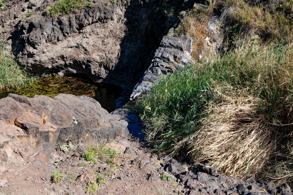 Kaskade und Abzweig nach Taborno