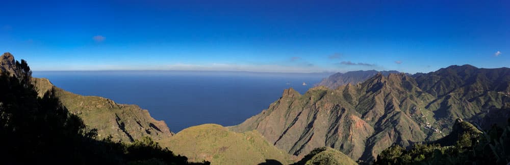 Panorama Anaga - Küste - Höhenzüge um Afur und Taborno
