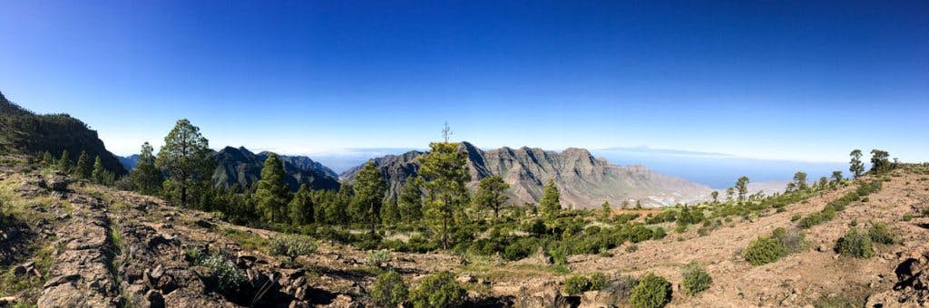 Gran Canaria - Panorama on the plateau of El Laurelillo