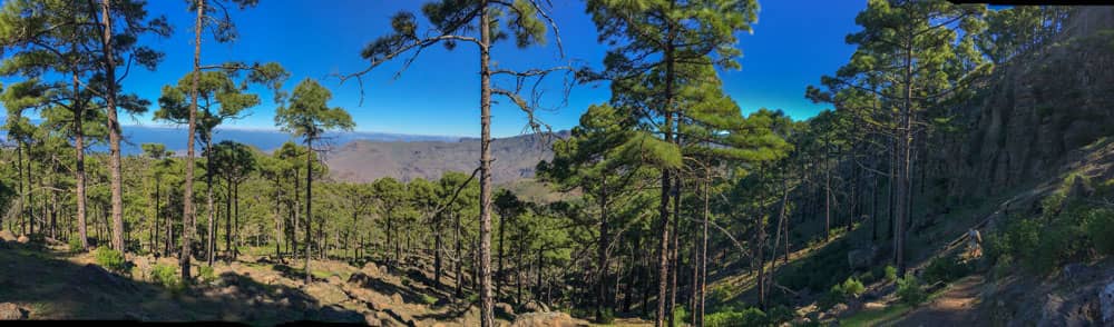 Gran Canaria - view from Inagua direction east