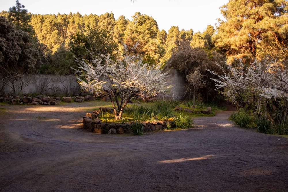 Punto de partida del aparcamiento de la Cueva del Viento