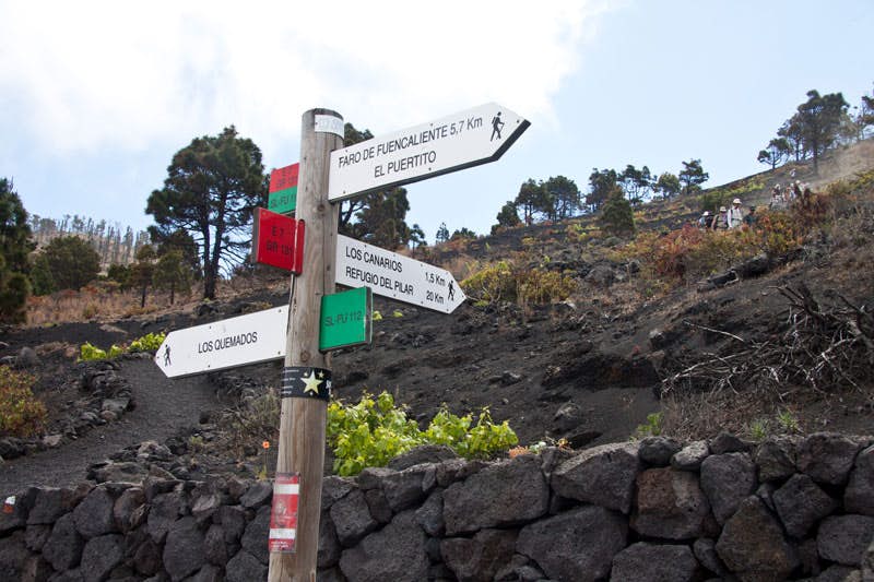 signposted hiking routes