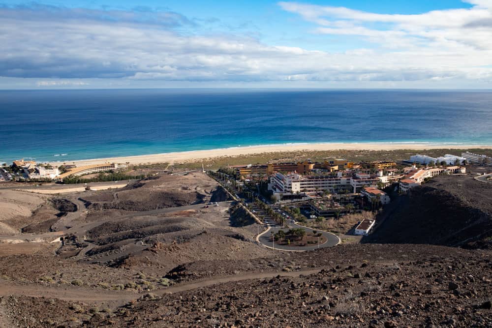 Vista de Jandía y la costa este