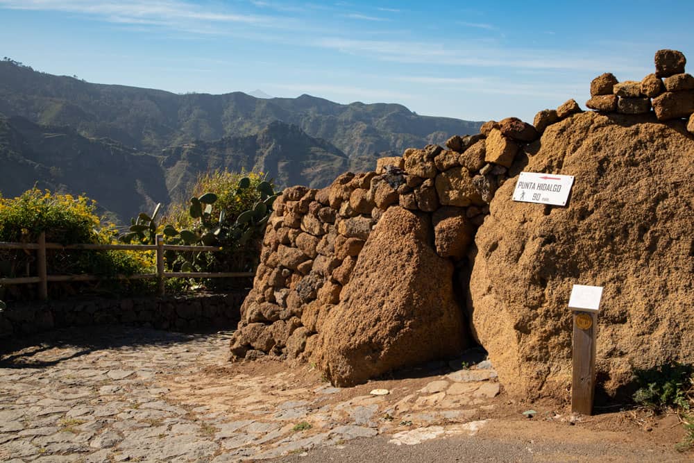 Wanderweg von Chinamada nach Punta del Hidalgo und zum Aussichtspunkt