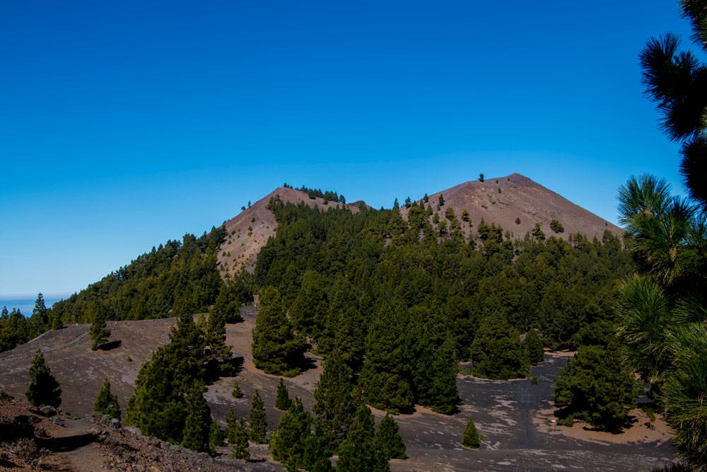 many volcanoes along the hiking path