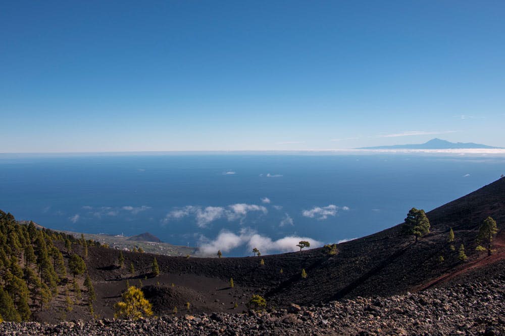 view from the top on Tenerife and Teide