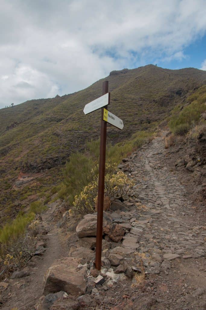 Teno - signpost Risco Blanco