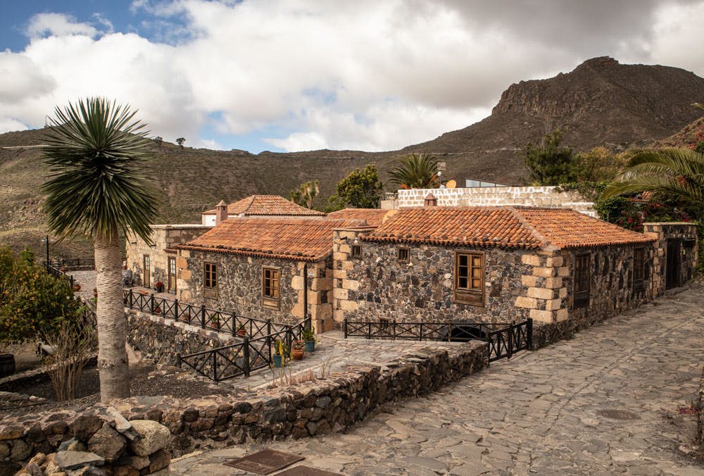 Casa Rual in San Miguel und gepflasterter Wanderweg