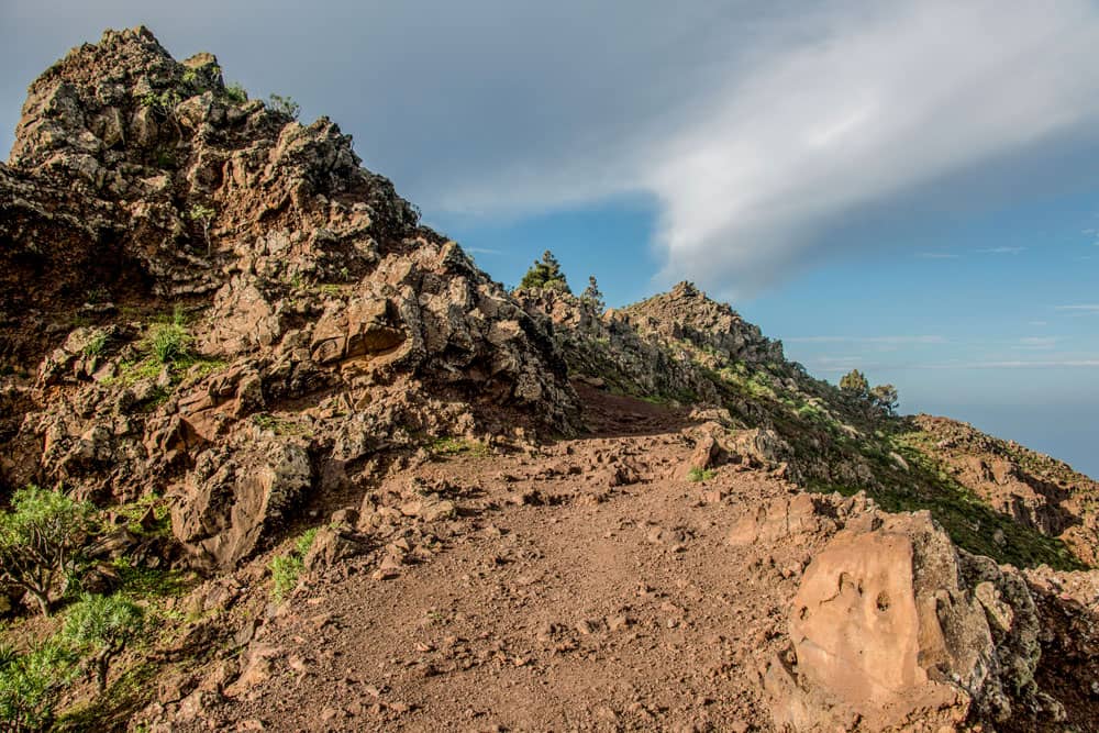 Mountain ridge before the plateau of La Mérida
