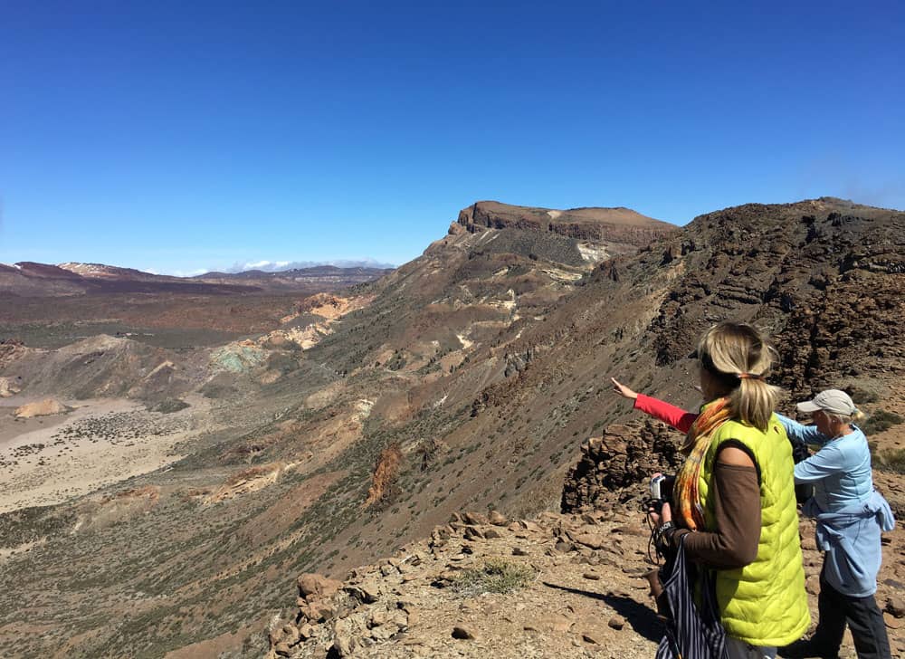 Hikers on the Cañadas high above the Caldera