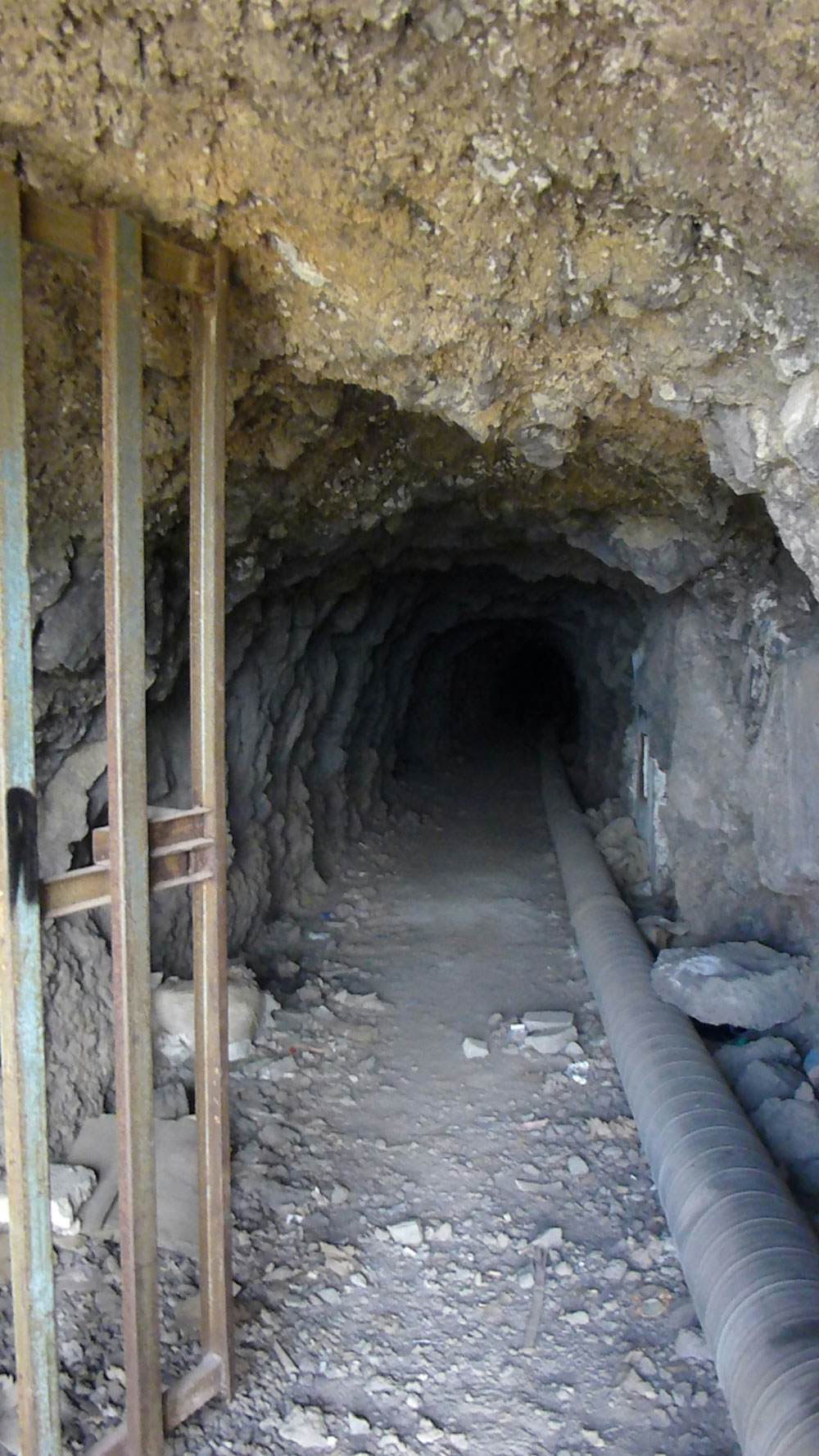 the entrance to the first tunnel