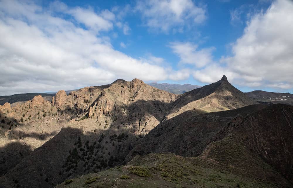 view at the ascent Roque del Conde