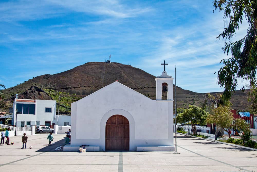 church with square in San Andrés