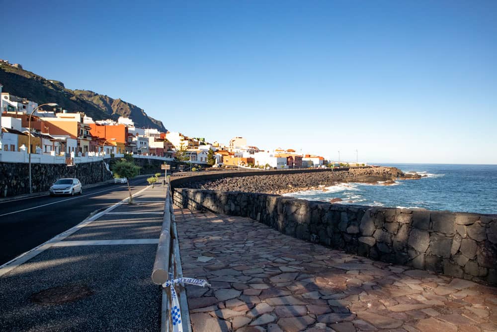  street along the coast in Garachico