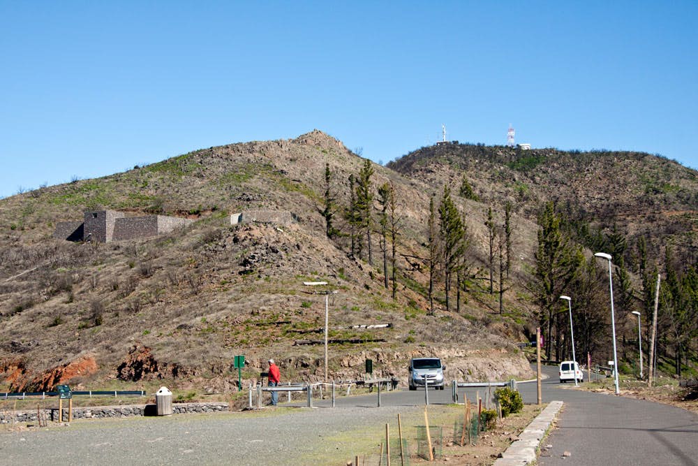 Igualero with view on the pre-summit of Garajonay
