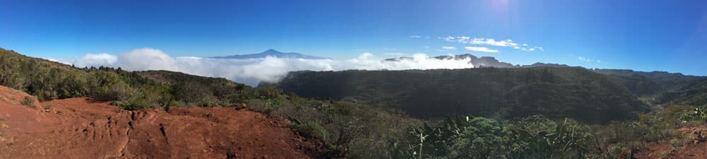 Panoram view from the hight - Tenerife in the background