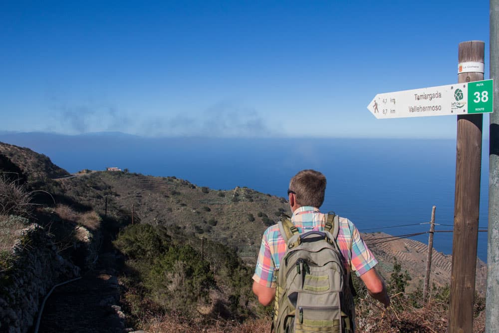 Hiking path 38 between Hermigua and Vallehermoso