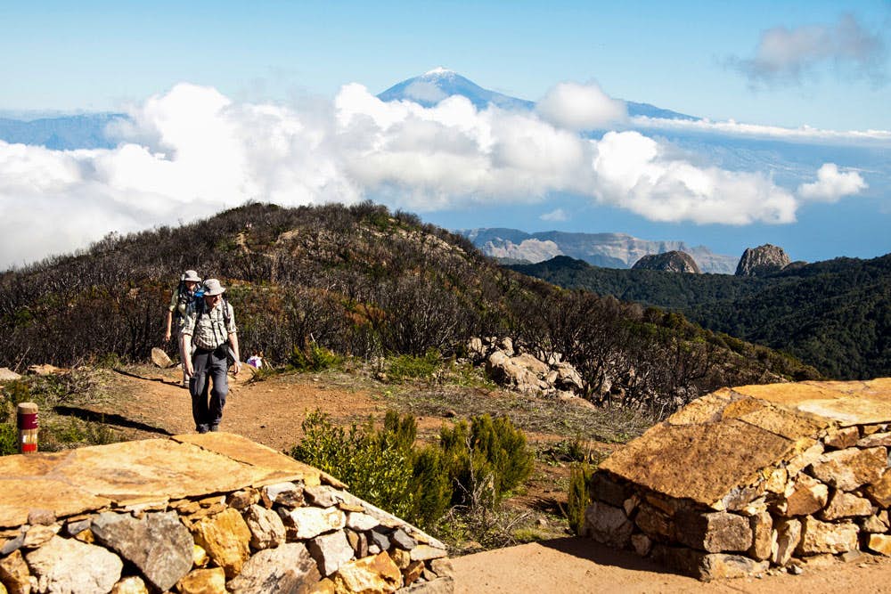 Garajonay with Teide view