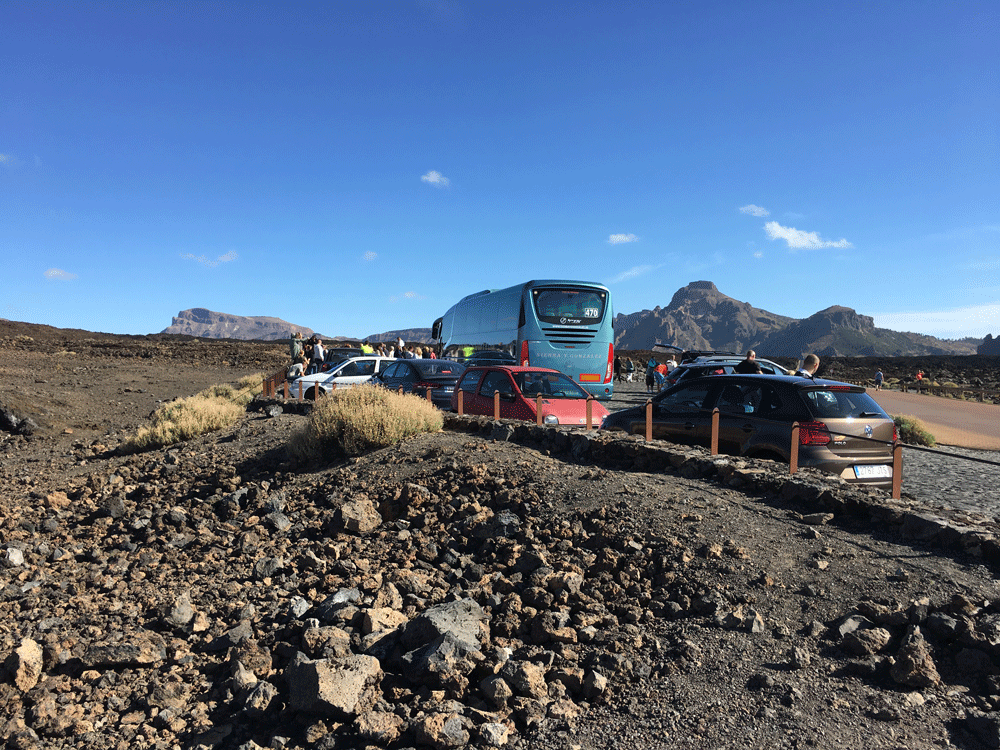 Parking starting point Montaña el Cedro