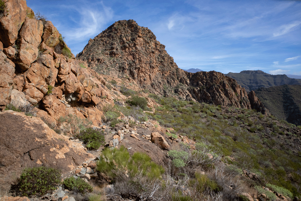 back of Risco Blanco - view from the summit plateau