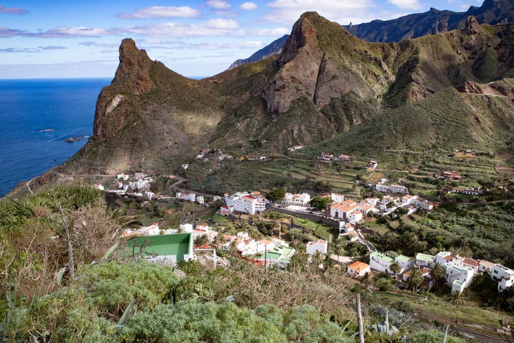 view down to Taganana