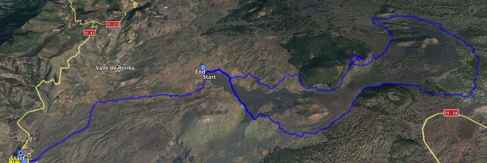 Track Santiago del Teide - Calvario - Chinyero