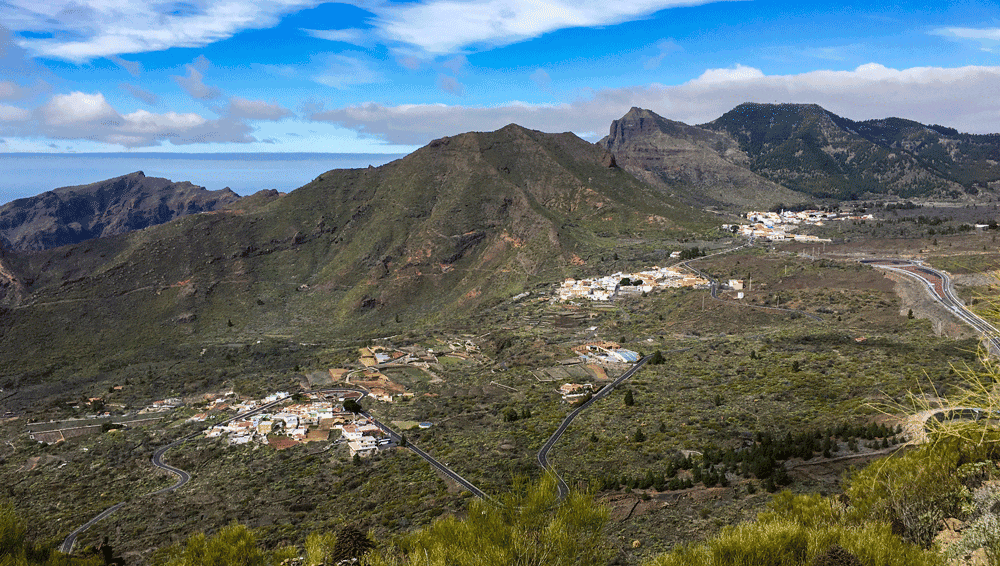 view to Santiago del Teide, El Molledo and Retamar