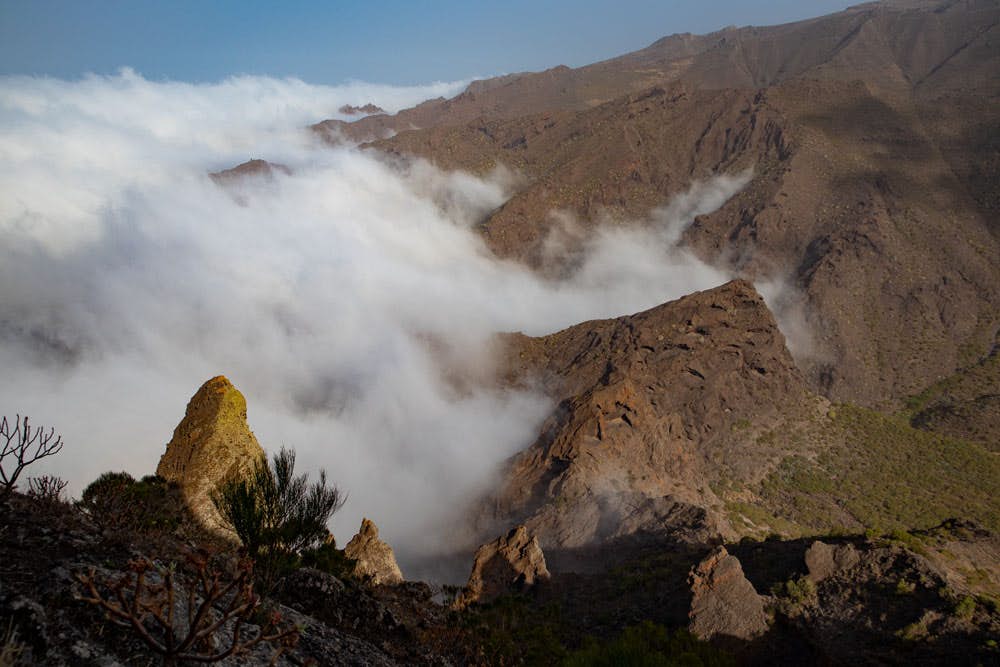 clouds over the Barranco of Los Carrizales