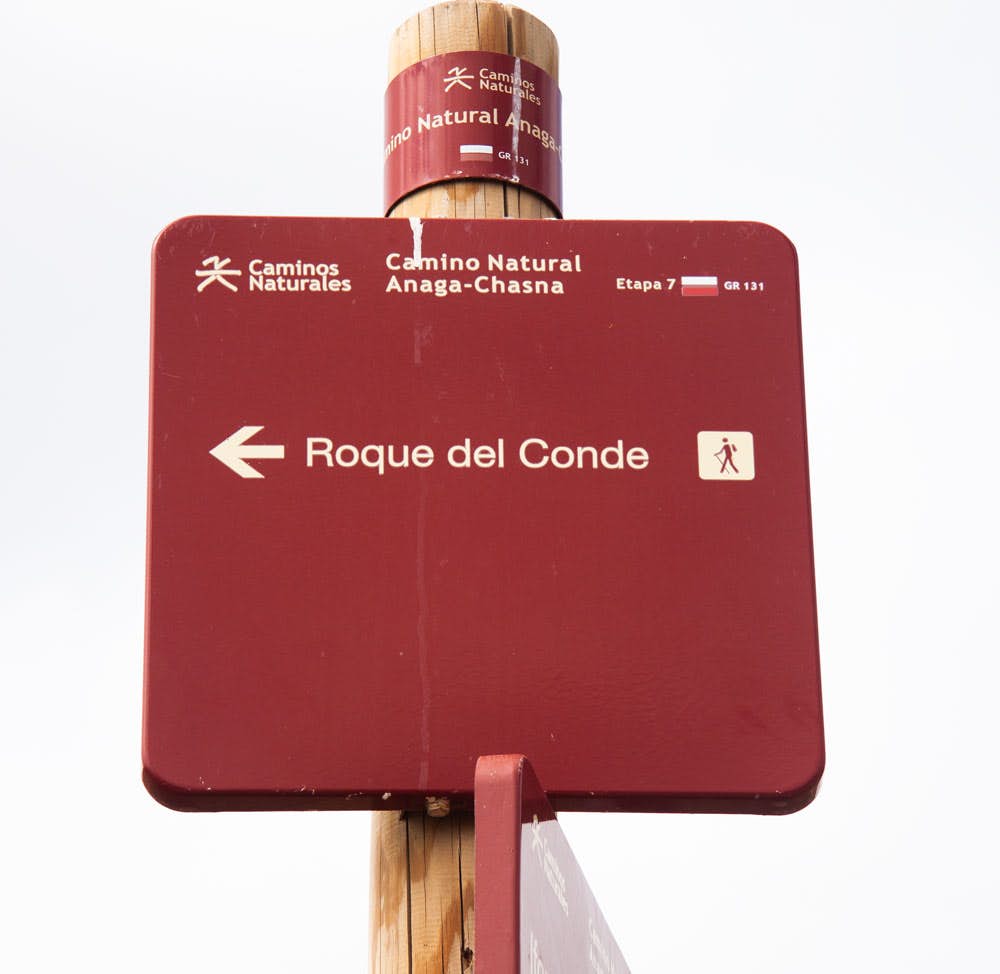 signpost Roque del Conde