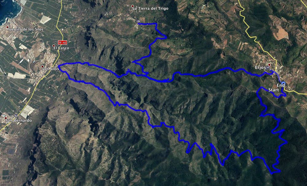 Main track with track to Tierra del trigo