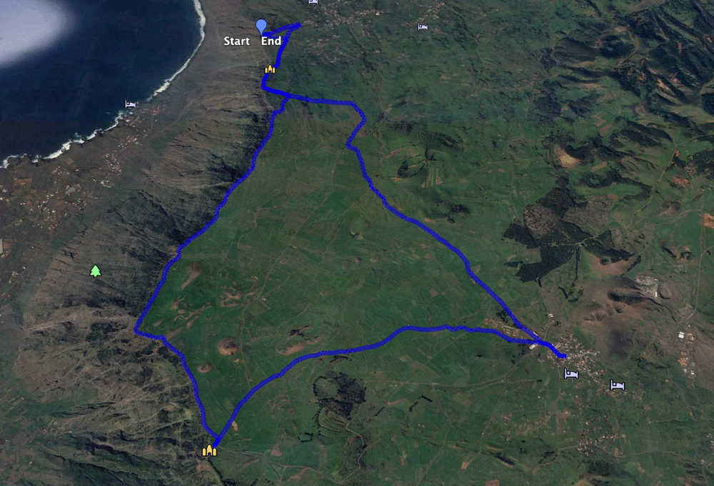 Ruta de ida y vuelta por el Camino de La Peña