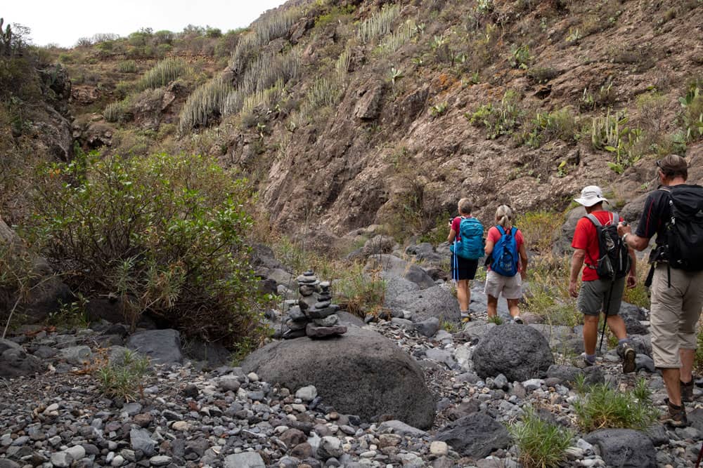 hikers in the Barranco